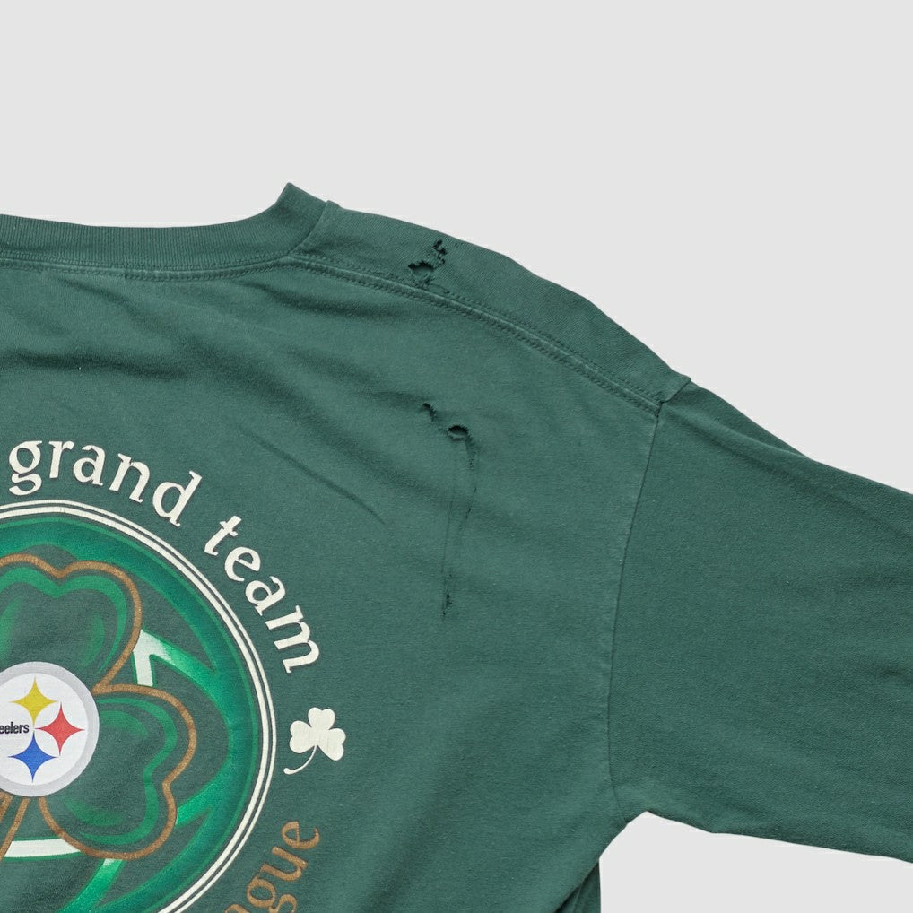 Fanatics Pittsburgh Steelers NFL 2000s Long Sleeve T-shirt Green Vintage