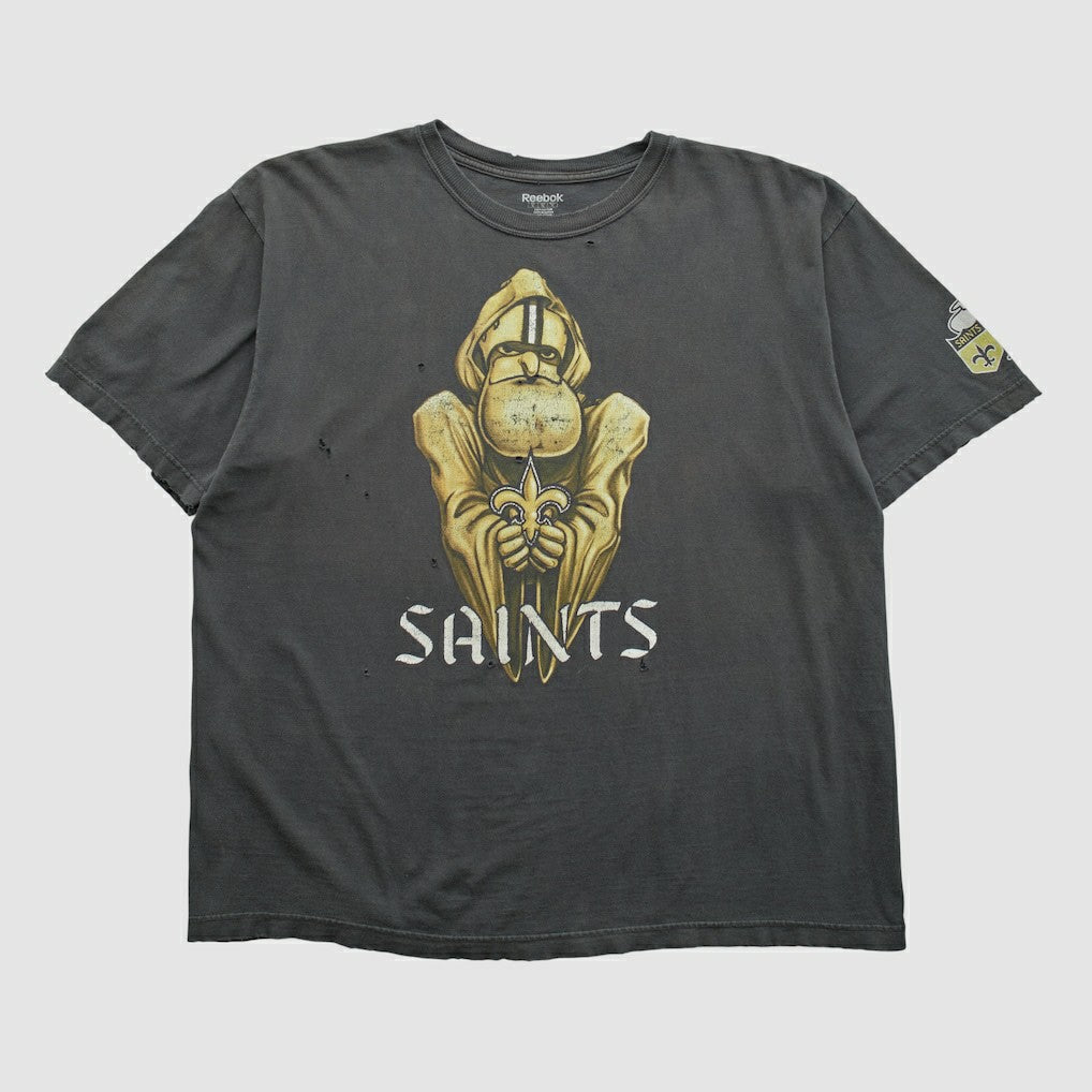 Fanatics New Orleans Saints Reebok 2000s T-shirt Black Vintage