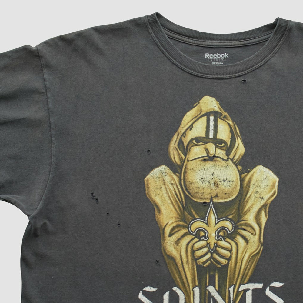 Fanatics New Orleans Saints Reebok 2000s T-shirt Black Vintage