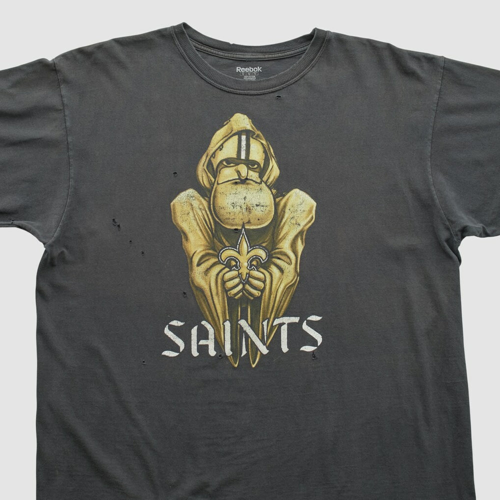 Fanatics New Orleans Saints Reebok 2000s T-shirt Black Vintage