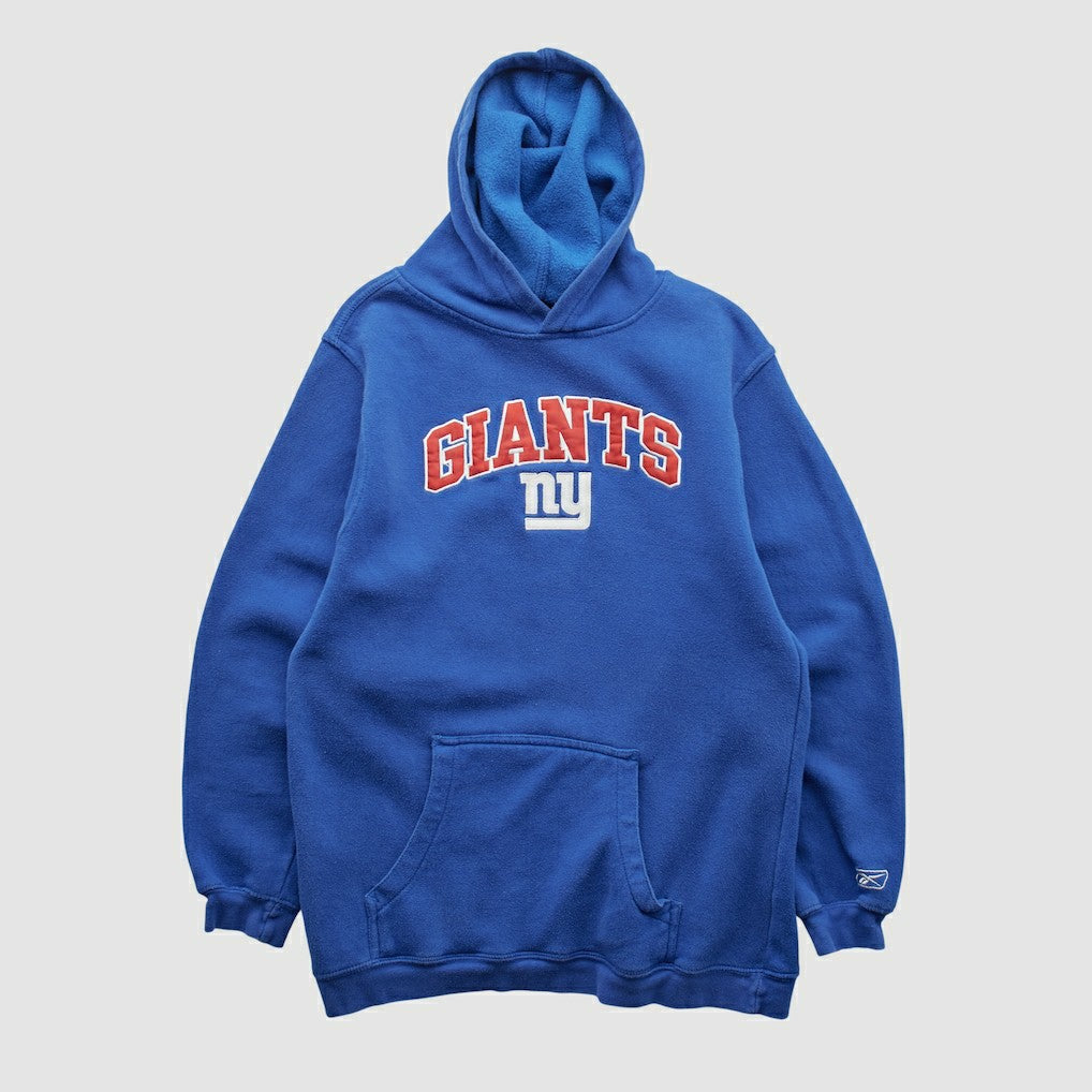 Fanatics New York Giants Reebok 2000s Hooded Pullover Sweatshirt Blue Vintage
