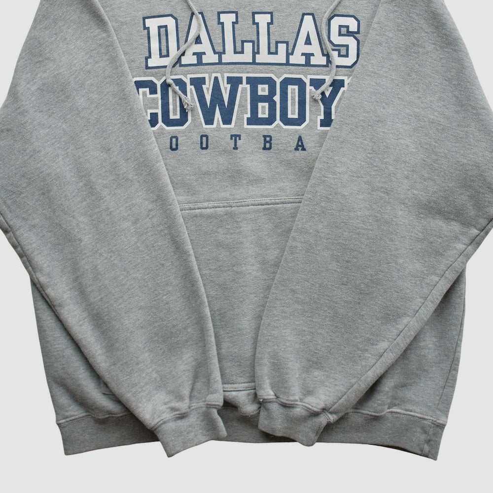 Fanatics Dallas Cowboys Reebok 2000s Hooded Pullover Sweatshirt Heather Gray Vintage