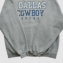 Fanatics Dallas Cowboys Reebok 2000s Hooded Pullover Sweatshirt Heather Gray Vintage