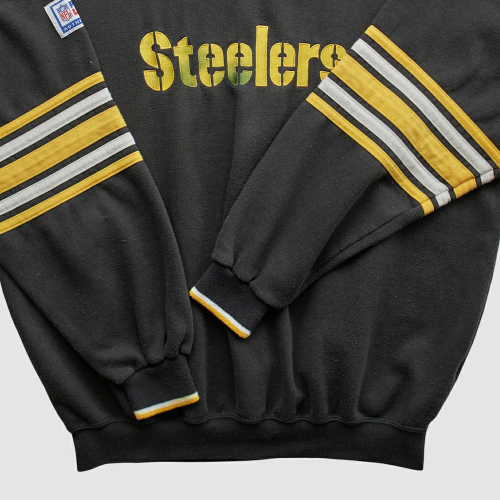 Fanatics Pittsburgh Steelers Starter 90s Pullover Sweatshirt Black Vintage