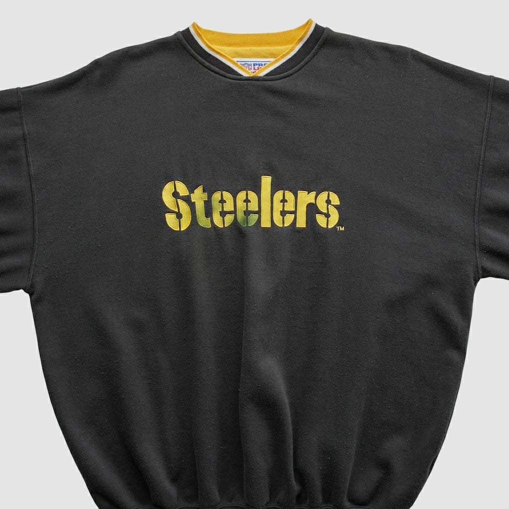 Fanatics Pittsburgh Steelers Starter 90s Pullover Sweatshirt Black Vintage