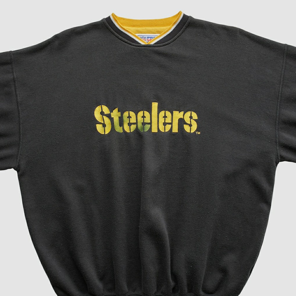 Fanatics Pittsburgh Steelers Starter 90s Pullover Sweatshirt Black Vintage