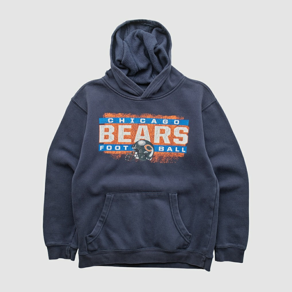Fanatics Chicago Bears NFL 2010s Hooded Pullover Sweatshirt Navy Vintage