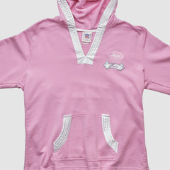 Fanatics New York Jets NFL 2000s Hooded Pullover Sweatshirt Pink Vintage