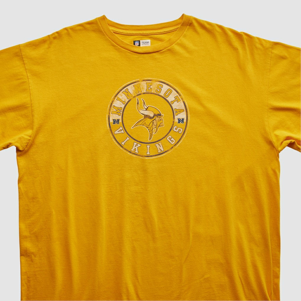 Fanatics Minnesota Vikings NFL 2000s T-shirt Yellow Vintage