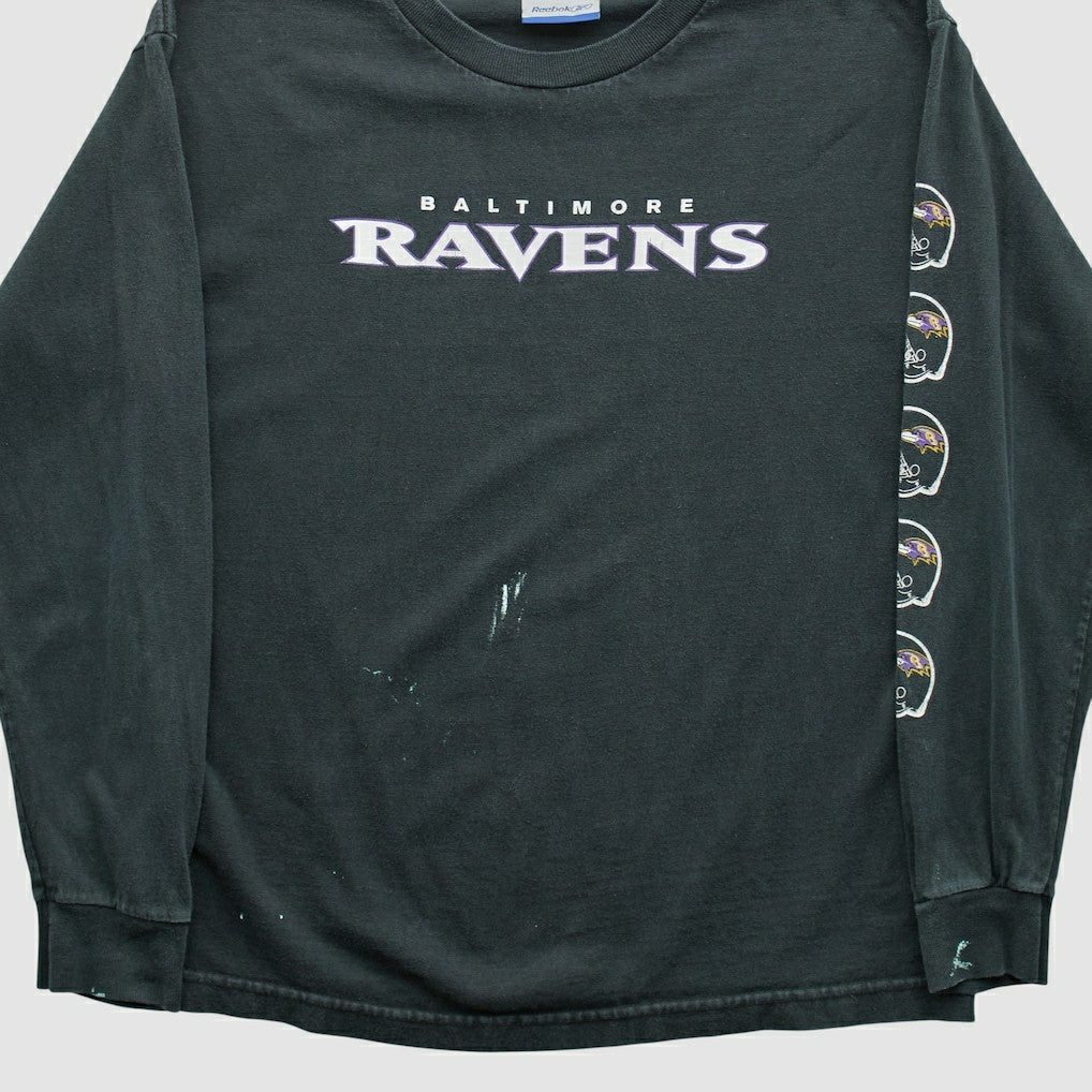 Fanatics Baltimore Ravens Reebok 2000s Long Sleeve T-shirt Black Vintage