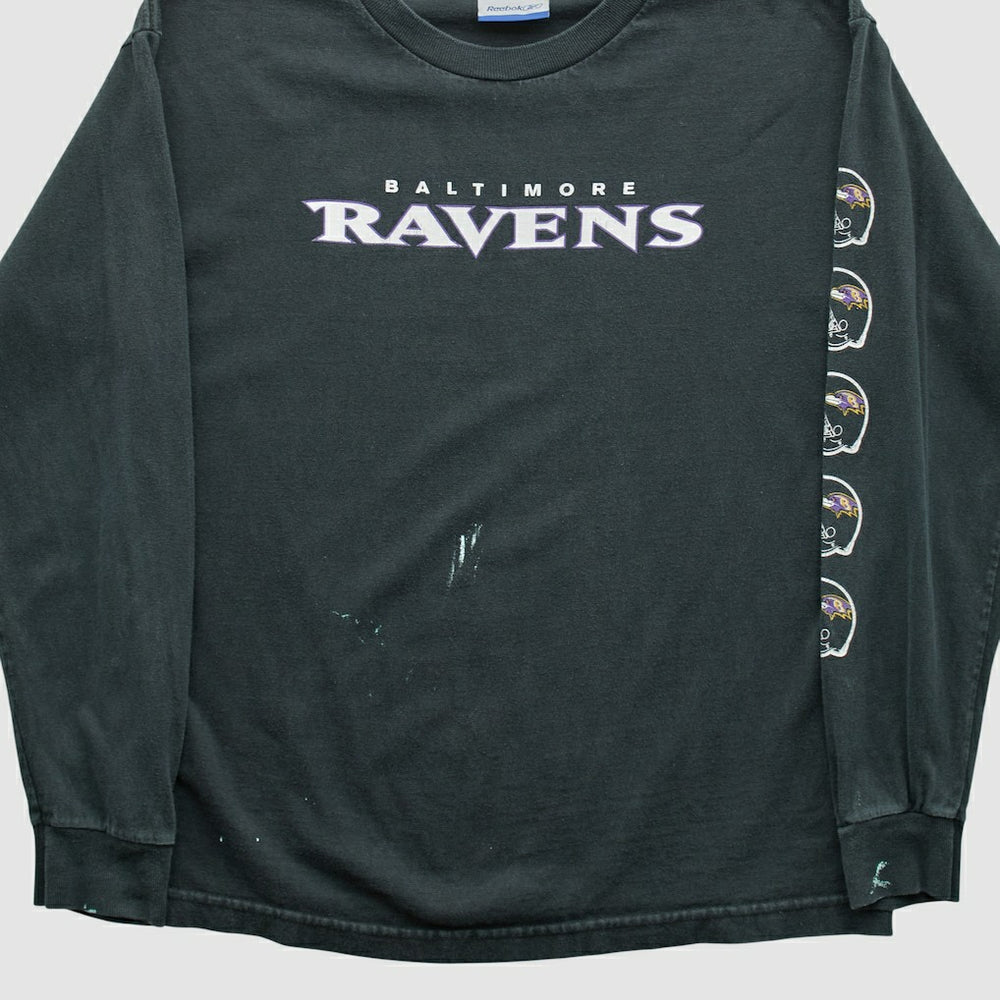 Fanatics Baltimore Ravens Reebok 2000s Long Sleeve T-shirt Black Vintage