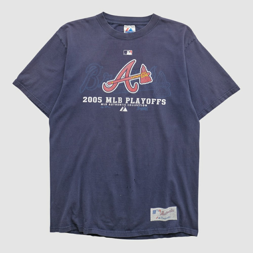 Atlanta Braves Majestic 2005 T-shirt - Navy - Vintage - Fanatics Online