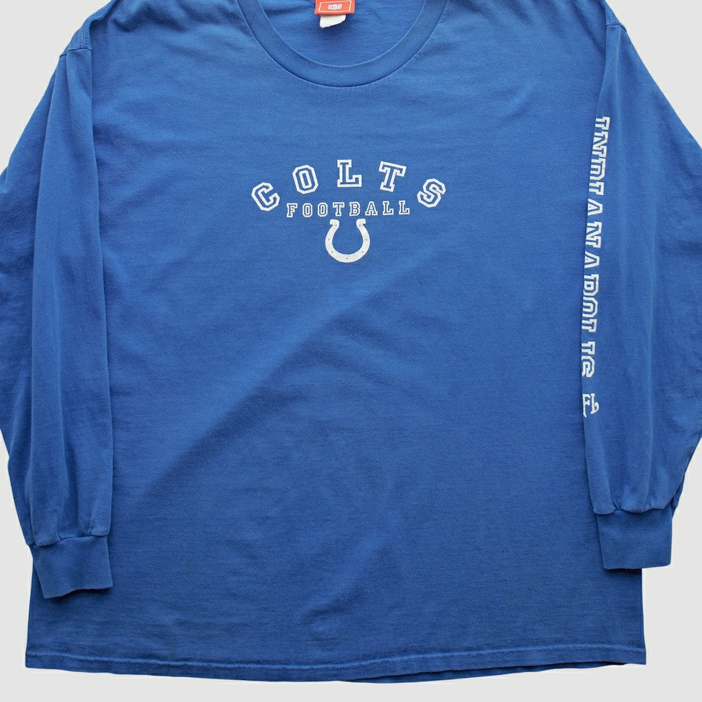 Fanatics Indianapolis Colts NFL 2000s Long Sleeve T-shirt Blue Vintage