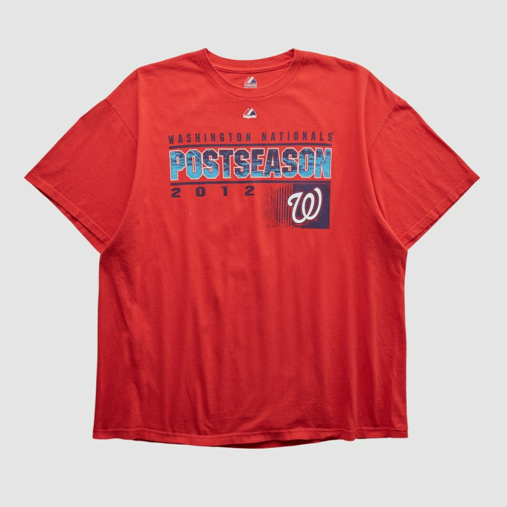 Washington Nationals Majestic 2012 T-shirt - Red - 2XVintage - Fanatics Sale