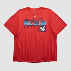 Washington Nationals Majestic 2012 T-shirt - Red - 2XVintage - Fanatics Sale