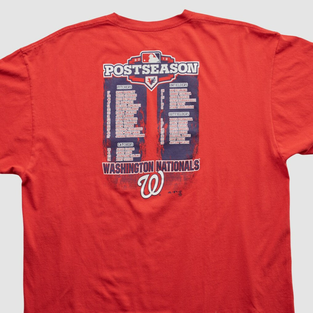 Washington Nationals Majestic 2012 T-shirt - Red - 2XVintage - Fanatics Sale