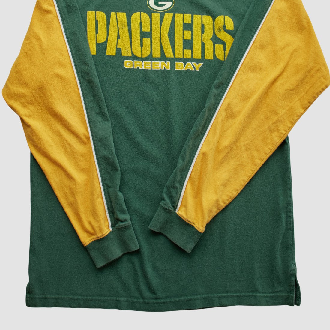 Fanatics Green Bay Packers NFL 2000s Long Sleeve T-shirt Green Vintage