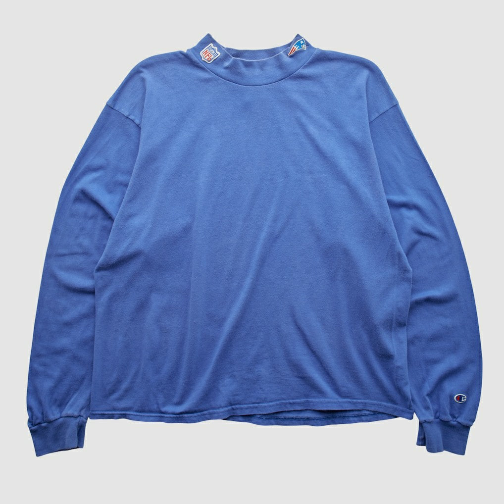 Fanatics New England Patriots Champion 90s Long Sleeve T-shirt Blue Vintage