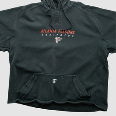 Fanatics Atlanta Falcons Reebok 2000s Hooded Pullover Sweatshirt Black Vintage