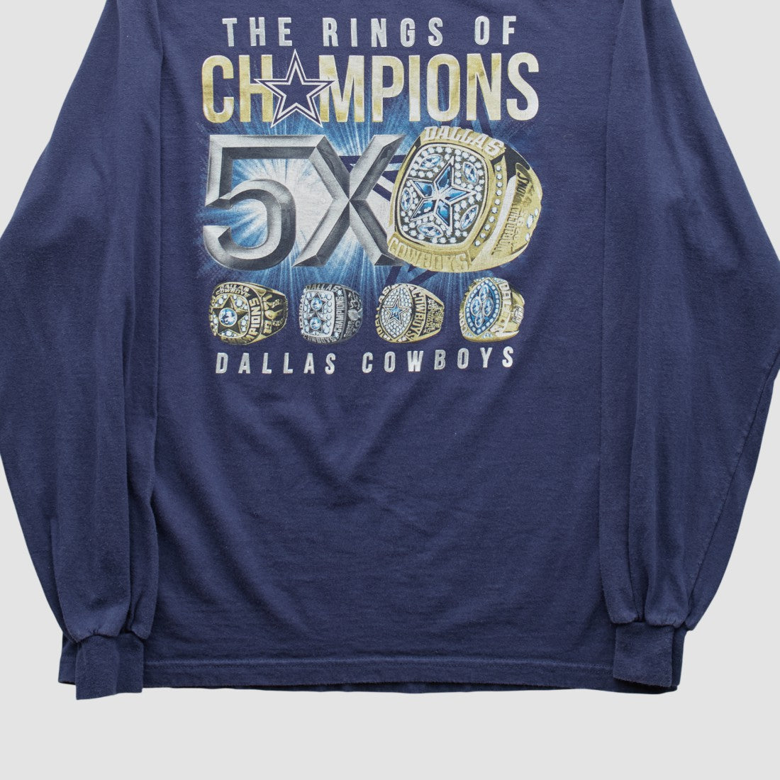 Fanatics Dallas Cowboys Cowboys Team Apparel 2000s Long Sleeve T-shirt Navy Vintage