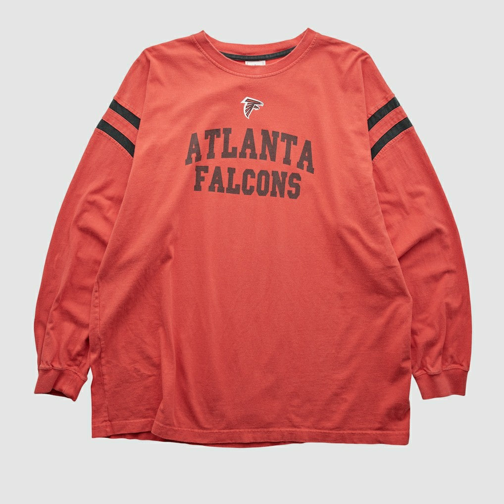 Fanatics Atlanta Falcons NFL 2000s Long Sleeve T-shirt Red Vintage