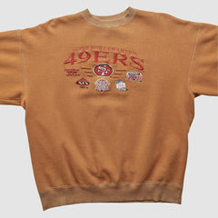 Fanatics Super Bowl 90s Pullover Sweatshirt Tan Vintage