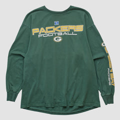 Fanatics Green Bay Packers NFL 2000s Long Sleeve T-shirt Green Vintage