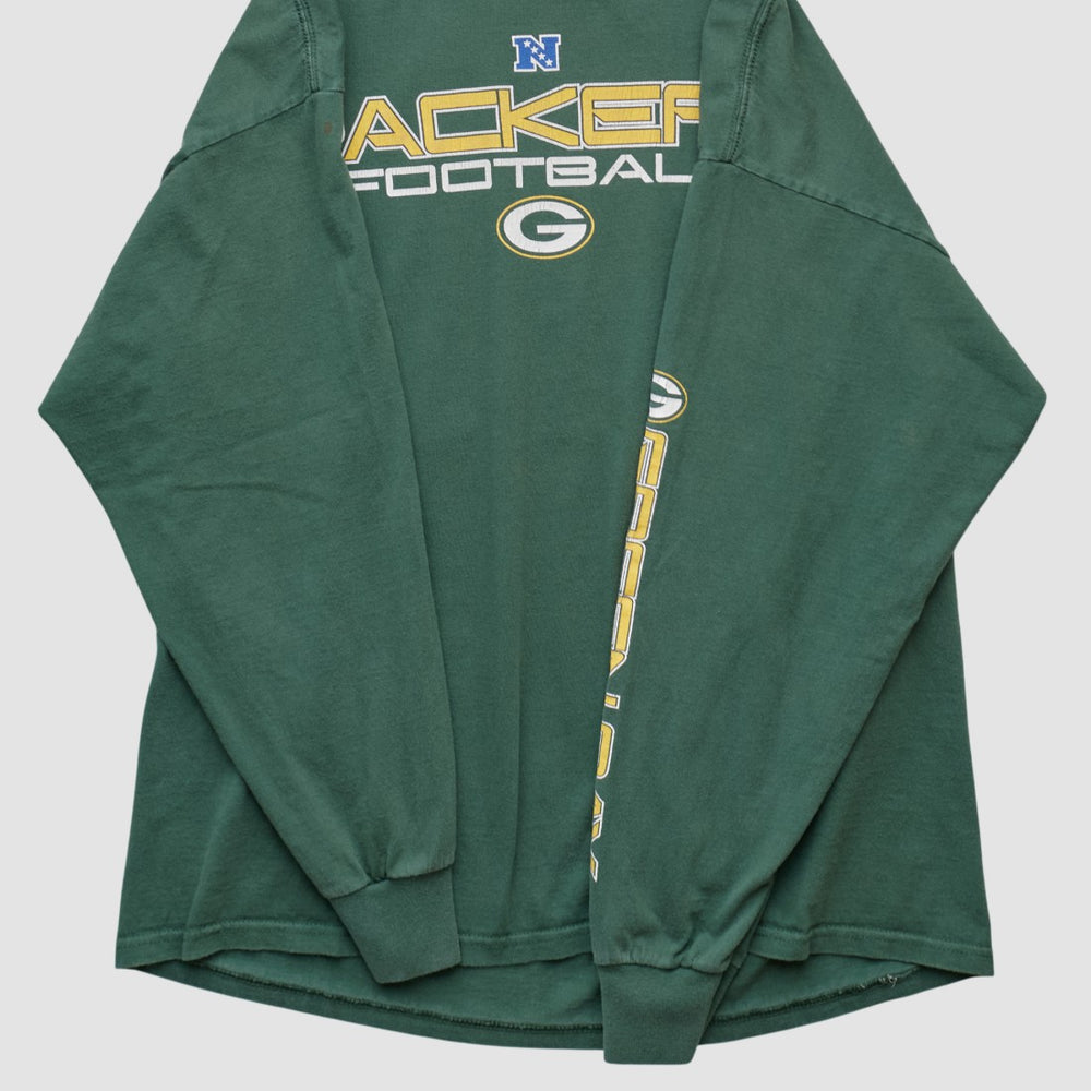 Fanatics Green Bay Packers NFL 2000s Long Sleeve T-shirt Green Vintage