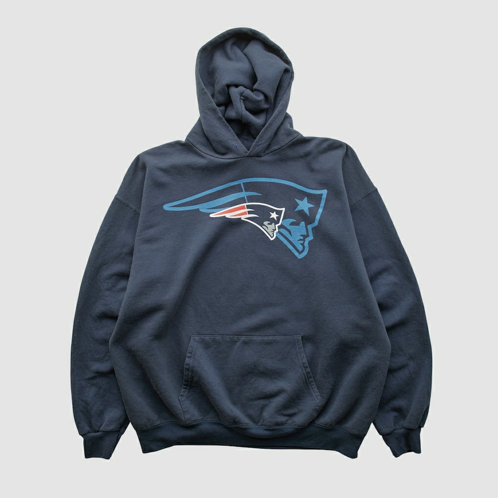 Fanatics New England Patriots NFL 2010s Hooded Pullover Sweatshirt Navy Vintage