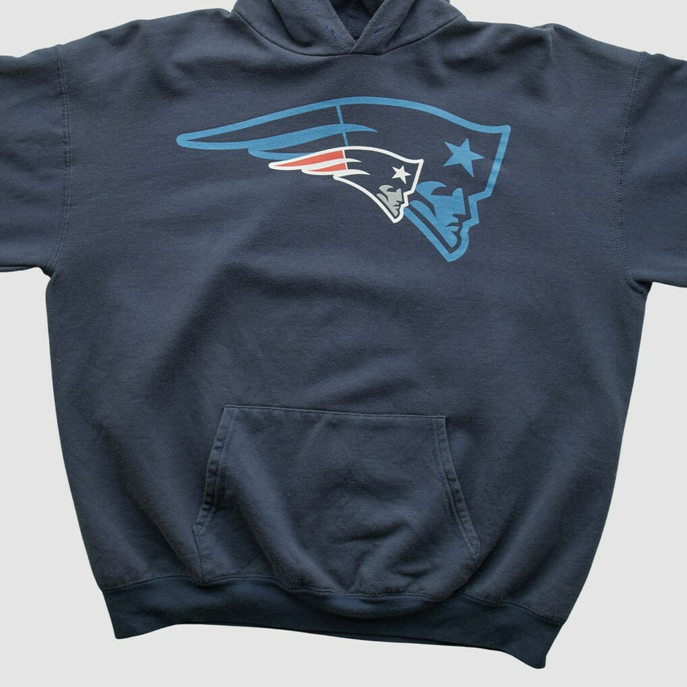 Fanatics New England Patriots NFL 2010s Hooded Pullover Sweatshirt Navy Vintage