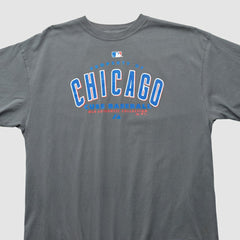 Chicago Cubs Majestic 2000s T-shirt - Gray - XVintage - Fanatics Discount