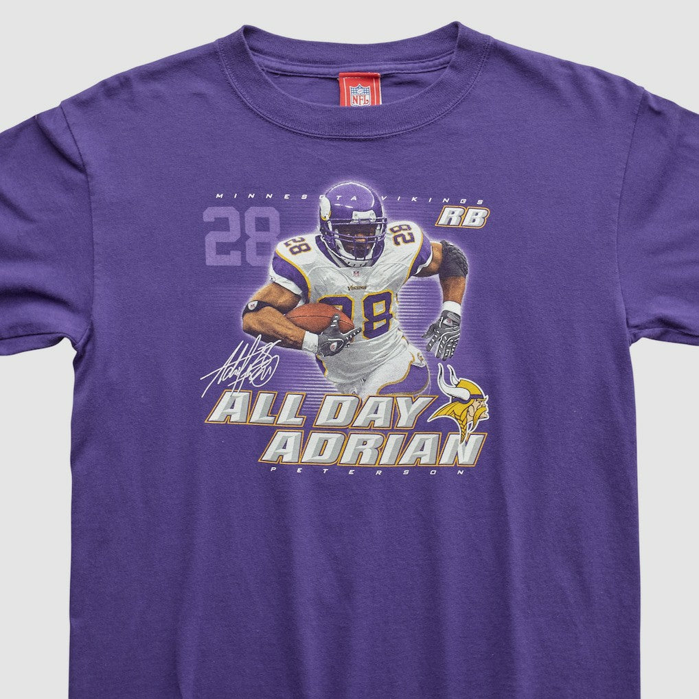 Fanatics Adrian Peterson NFL 2000s Long Sleeve T-shirt Purple Vintage