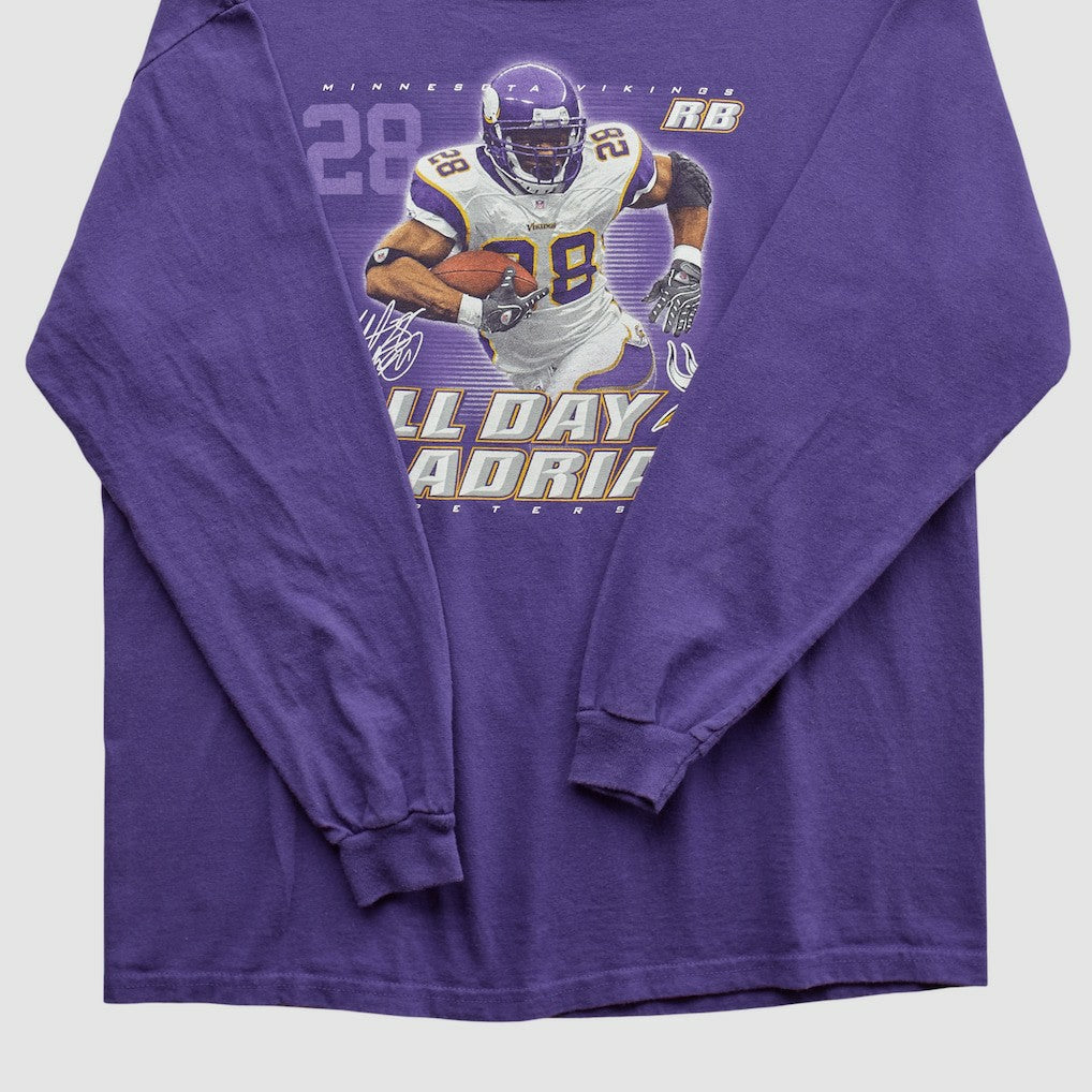 Fanatics Adrian Peterson NFL 2000s Long Sleeve T-shirt Purple Vintage