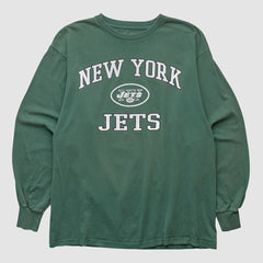Fanatics New York Jets NFL 2000s Long Sleeve T-shirt Green Vintage