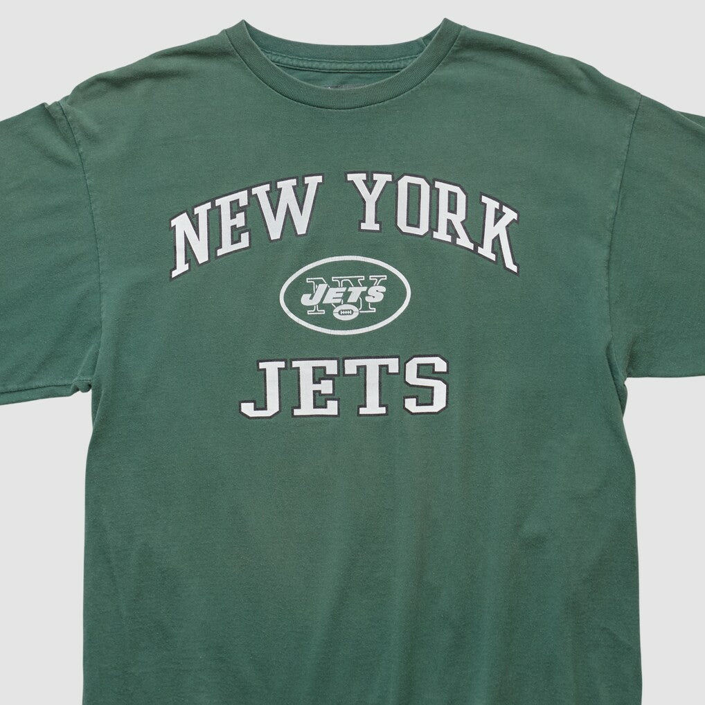 Fanatics New York Jets NFL 2000s Long Sleeve T-shirt Green Vintage
