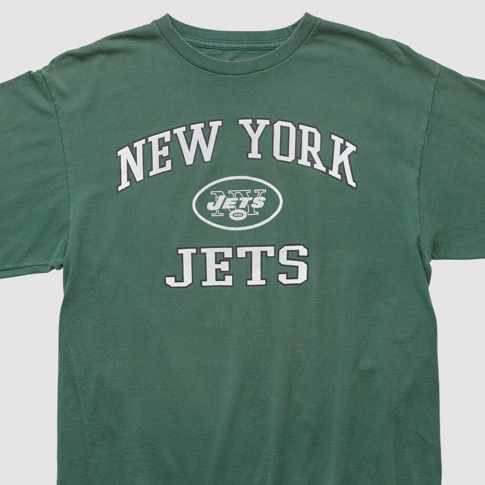 Fanatics New York Jets NFL 2000s Long Sleeve T-shirt Green Vintage