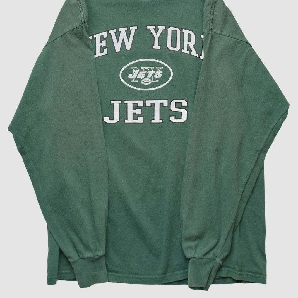 Fanatics New York Jets NFL 2000s Long Sleeve T-shirt Green Vintage
