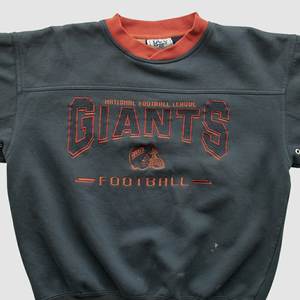 Fanatics New York Giants Lee Apparel 90s Pullover Sweatshirt Charcoal Vintage