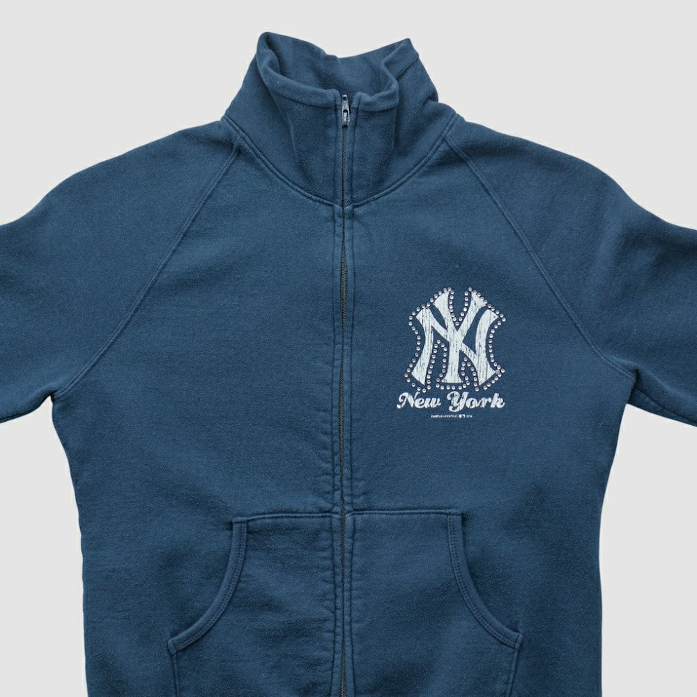 New York Yankees Genuine Merchandise 2010s Full Zip Sweatshirt - Navy - XXVintage - Fanatics Sale