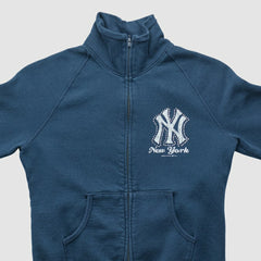New York Yankees Genuine Merchandise 2010s Full Zip Sweatshirt - Navy - XXVintage - Fanatics Sale