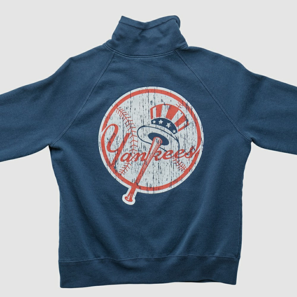 New York Yankees Genuine Merchandise 2010s Full Zip Sweatshirt - Navy - XXVintage - Fanatics Sale