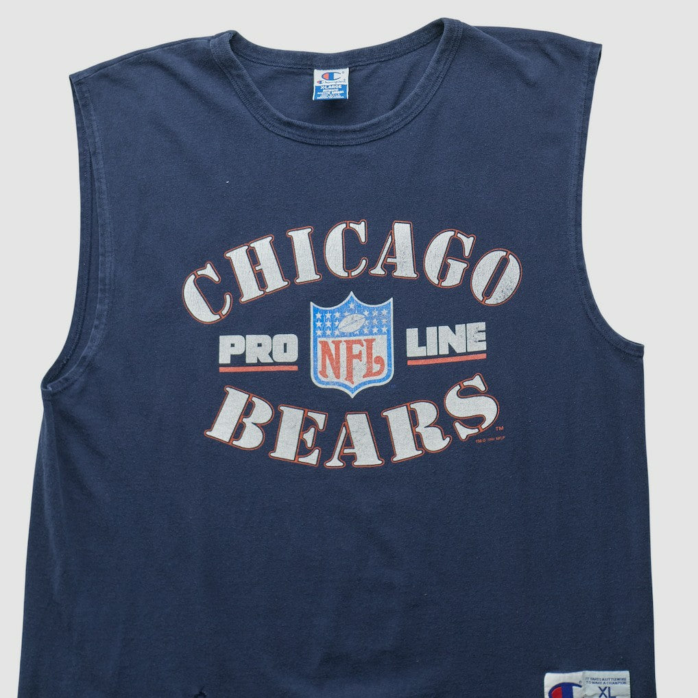 Fanatics Chicago Bears Champion 90s Tank Navy Vintage