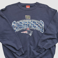 Fanatics New England Patriots NFL 2003 Pullover Sweatshirt Navy Vintage