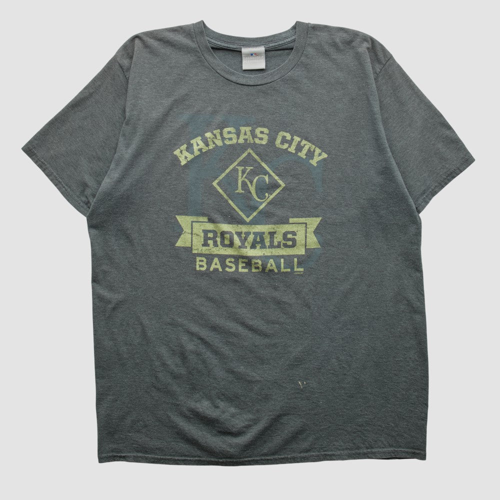 Kansas City Royals Genuine Merchandise 2000s T-shirt - Dark Heather Gray - XVintage - Fanatics Lifestyle