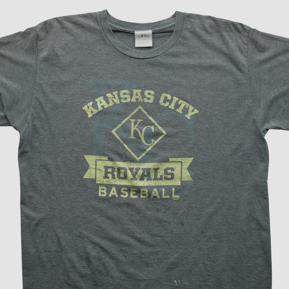 Kansas City Royals Genuine Merchandise 2000s T-shirt - Dark Heather Gray - XVintage - Fanatics Lifestyle