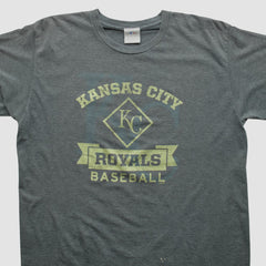 Kansas City Royals Genuine Merchandise 2000s T-shirt - Dark Heather Gray - XVintage - Fanatics Lifestyle
