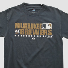 Milwaukee Brewers Majestic 2008 T-shirt - Black - Vintage - Fanatics Discount