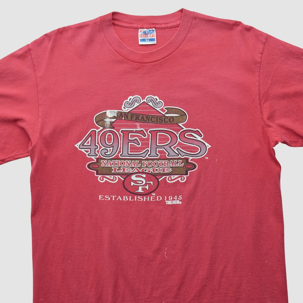 Fanatics San Francisco 49ers Trench 90s T-shirt Red Vintage
