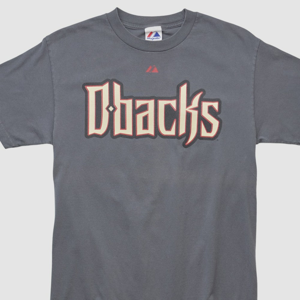 Arizona Diamondbacks Majestic 2010s T-shirt - Charcoal - Vintage - Fanatics on Sale