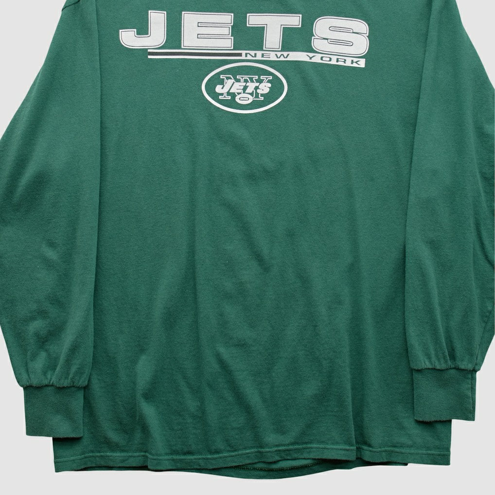 Fanatics New York Jets Majestic 2010s Long Sleeve T-shirt Green Vintage